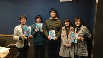 学生がラジオ番組に生出演しました
